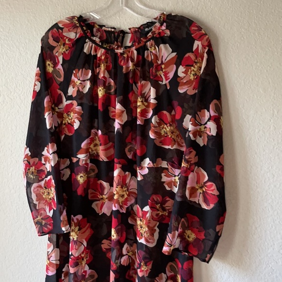 Madewell Shirred Midi Dress in French Rose - Picture 4 of 5